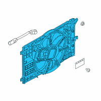 OEM 2021 Infiniti QX50 Motor & Fan Assy-W/Shroud Diagram - 21481-5NA0A