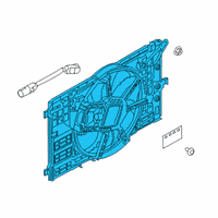 OEM Infiniti QX50 Motor & Fan Assy-W/Shroud Diagram - 21481-5NA0A