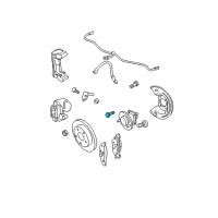 OEM 2003 Pontiac Bonneville Hub & Bearing Bolt Diagram - 25610656