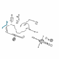 OEM 2011 Honda CR-V Hose, Power Steering Oil Tank Diagram - 53733-SXS-A01