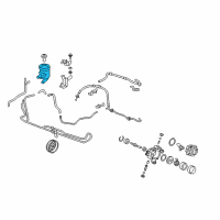 OEM 2010 Honda CR-V Tank, Power Steering Oil Diagram - 53701-SWA-A01