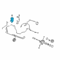 OEM 2007 Honda CR-V Tank, Power Steering Oil Diagram - 53701-SWA-A01