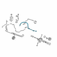 OEM Honda CR-V Hose, Power Steering Feed Diagram - 53713-SWA-A03