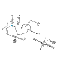 OEM Honda CR-V Tube, Power Steering Suction Diagram - 53731-SWA-000