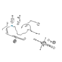 OEM 2011 Honda CR-V Tube, Power Steering Suction Diagram - 53731-SWA-000