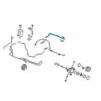 OEM Honda CR-V Hose, Power Steering Return Diagram - 53732-SWA-A02