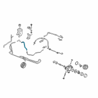 OEM Honda CR-V Hose, Power Steering Oil Cooler Diagram - 53735-SWA-003