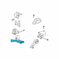 OEM 2011 Dodge Avenger CROSSMEMBER-Front Support Diagram - 4877087AA