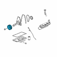 OEM 2007 Chevrolet Corvette Balancer Asm-Crankshaft Diagram - 12600523