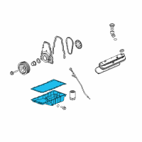 OEM Chevrolet Corvette Oil Pan Diagram - 12624617