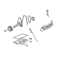 OEM 2010 Chevrolet Corvette Dipstick Diagram - 12570788