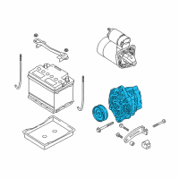 OEM 2005 Kia Rio Reman Alternator Diagram - RK30D18300U