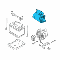 OEM 2003 Kia Rio REMAN Starter Diagram - RK30A18400U