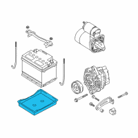 OEM 2002 Kia Rio Tray-Battery Diagram - MBG6356032A