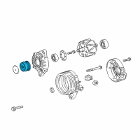 OEM 2016 Toyota Corolla Pulley Diagram - 27415-0T060