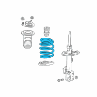 OEM 2018 Lexus RX350 Spring, Coil, Front NO. Diagram - 48131-0E270