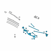 OEM 2010 Honda Civic Link, FR. Wiper Diagram - 76530-SNA-A11