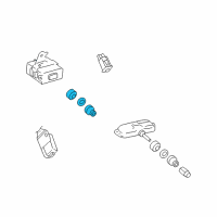 OEM 2010 Pontiac Vibe Attachment Kit, Tire Valve Stem Diagram - 88974917