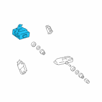 OEM Pontiac Module, Low Tire Pressure Indicator Diagram - 19183794