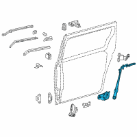 OEM 2019 Toyota Sienna Motor & Linkage Diagram - 85006-08015