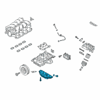 OEM 2015 Hyundai Genesis Pan Assembly-Oil, Lower Diagram - 21510-3F521