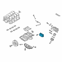 OEM Hyundai Genesis Cooler Assembly-Engine Oil Diagram - 26410-3F001
