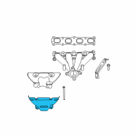 OEM Dodge Avenger Shield-Exhaust Manifold Diagram - 4693348AB