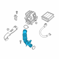 OEM 2017 Jeep Renegade Clean Air Duct Diagram - 68256372AA