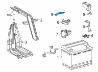 OEM 2022 Toyota Highlander Negative Cable Diagram - 82165-0E040