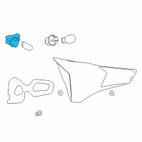 OEM Toyota Socket Diagram - 81275-12501