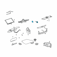 OEM 2003 Lexus ES300 Lamp Assy, Luggage Compartment, NO.1 Diagram - 81330-33010