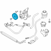 OEM 2008 BMW 528i Pulley Diagram - 32-42-7-537-862