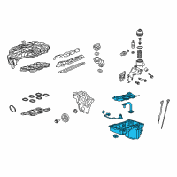 OEM GMC Canyon Oil Pan Diagram - 12667040