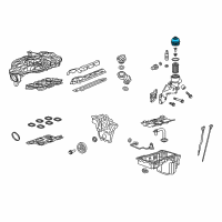 OEM 2004 Cadillac SRX Filter Cover Diagram - 12583470