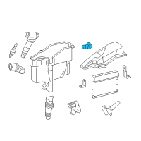 OEM 1991 Toyota 4Runner Knock Sensor Diagram - 89615-20010