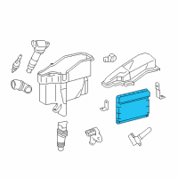 OEM 2020 Lexus RC F Engine Control Computer Diagram - 89661-24F50