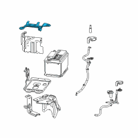 OEM 2013 Chevrolet Equinox Hold Down Clamp Diagram - 25793527