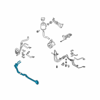 OEM 2008 Infiniti M45 Oil Cooler Assy-Power Steering Diagram - 49790-EG00A