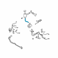 OEM Infiniti M35 Power Steering Suction Hose Assembly Diagram - 49717-EG00A