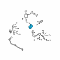 OEM 2006 Infiniti M35 Power Steering Pump Assembly Diagram - 49110-JK00B