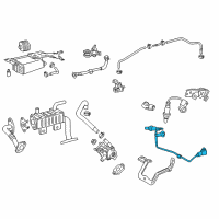 OEM 2015 Toyota Highlander Rear Oxygen Sensor Diagram - 89465-0E140