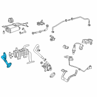 OEM 2014 Toyota Highlander EGR Pipe Diagram - 25611-31050