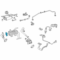 OEM Toyota Highlander EGR Pipe Gasket Diagram - 25629-31030