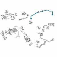 OEM 2016 Toyota Highlander Vacuum Hose Diagram - 23820-0P250