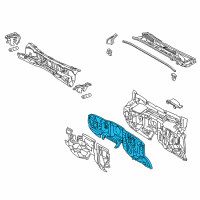 OEM 2012 Lexus GX460 Panel Sub-Assy, Dash Diagram - 55101-35A00