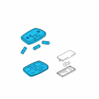 OEM Ford Escape Overhead Lamp Diagram - 9L8Z-13776-A