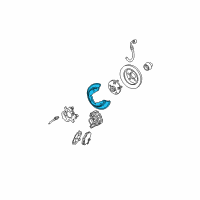 OEM 2001 Mercury Sable Splash Shield Diagram - F3DZ-2C028-A