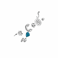 OEM 1999 Ford Taurus Caliper Assembly Diagram - 1F1Z-2552-BA