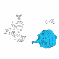 OEM 2006 Chevrolet Monte Carlo Power Brake Booster ASSEMBLY Diagram - 15806655