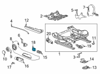 OEM Chevrolet Traverse Lumbar Switch Diagram - 84445926